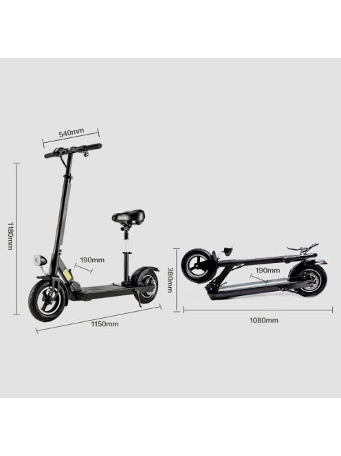 Elektromos roller Joyor X5S - fekete