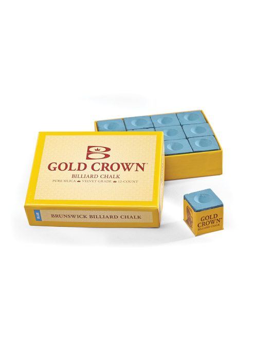 Billiard chalk Brunswick Gold Crown blue 12 pcs