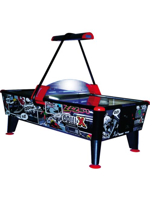 coin-operated indoor Buffalo Comix air hockey in 8' size