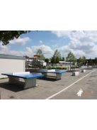 vandal-proof outdoor HeBlad concrete table tennis table classic blue