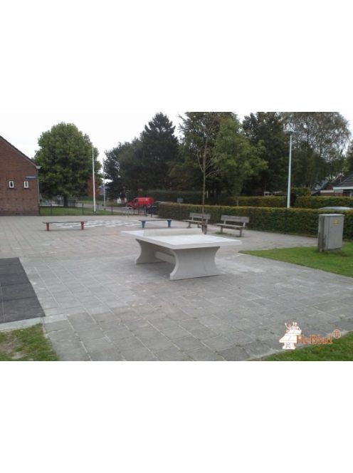 vandal-resistant outdoor HeBlad concrete table tennis table classic natural