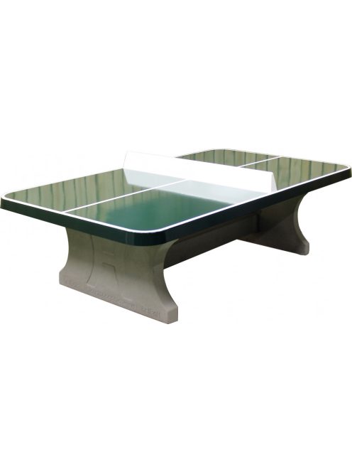 vandal-resistant outdoor HeBlad concrete table tennis table classic green, rounded