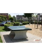 vandal-resistant outdoor HeBlad concrete table tennis table classic green, rounded