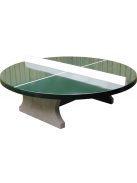 vandal-proof outdoor HeBlad concrete table tennis table classic green round