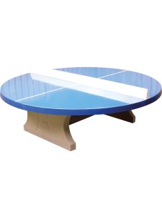   vandal-proof outdoor HeBlad concrete table tennis table classic blue round