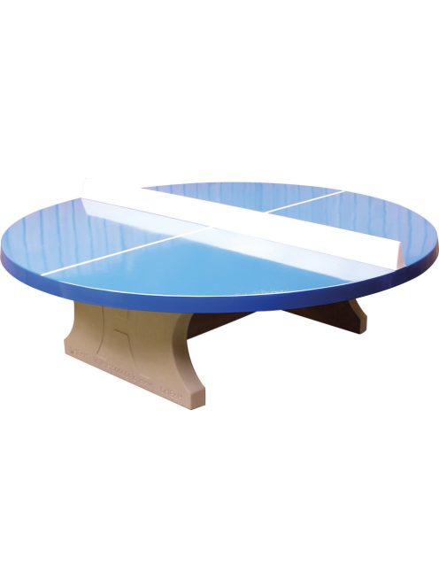 vandal-proof outdoor HeBlad concrete table tennis table classic blue round