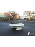 vandal resistant, outdoor HeBlad concrete table tennis table classic natural, round