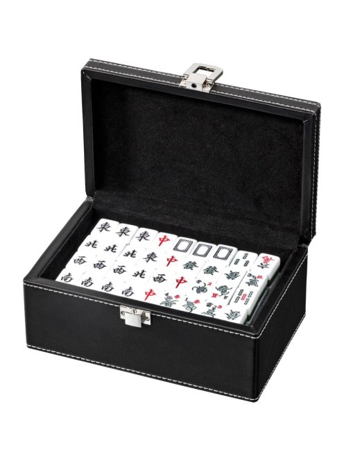 Philos Mahjong set in a synthetic leather gift box