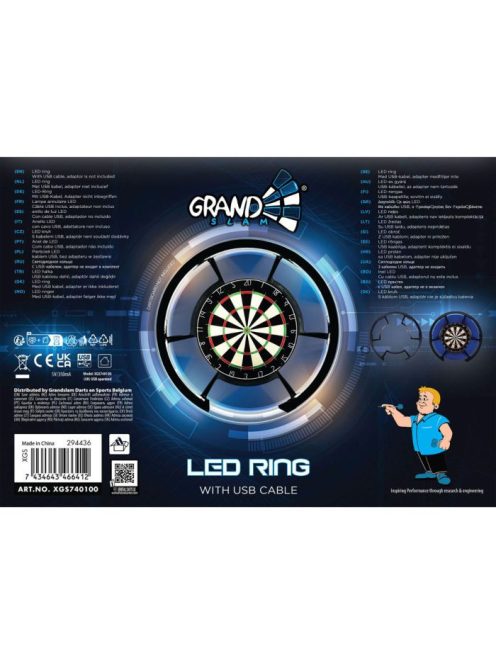 Grandslam Saturn 300 dartboard led-ring világítás darts táblához