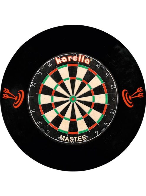 Karella darts falvédő 4 részes, fekete színben