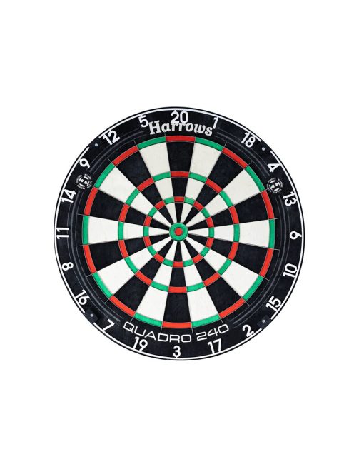 Darts tábla, Harrows Quadro 240, élezett dróttal, verseny minőségű, sisalból