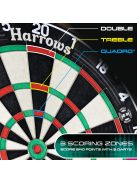 Darts tábla, Harrows Quadro 240, élezett dróttal, verseny minőségű, sisalból