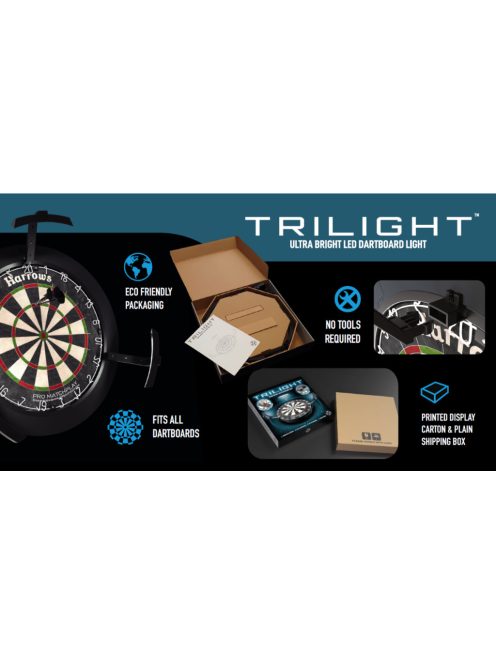 Harrows Tri-Light, árnyék mentes világítás darts táblához