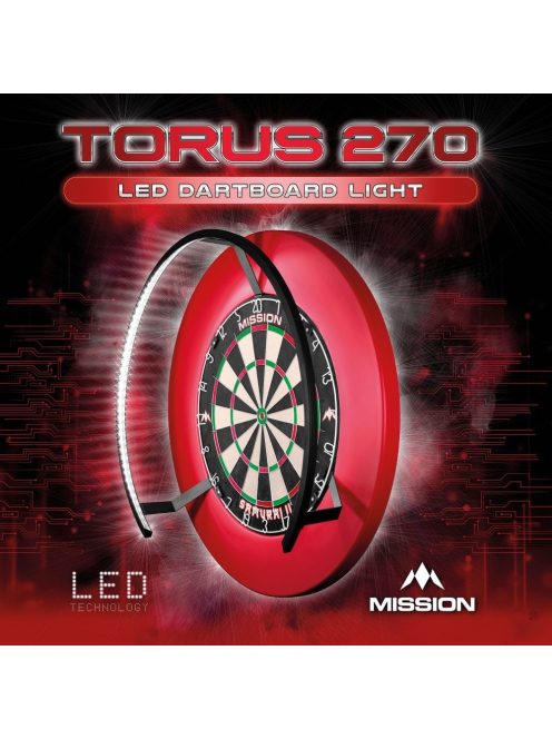 Mission Torus 270, árnyék mentes világítás darts táblához