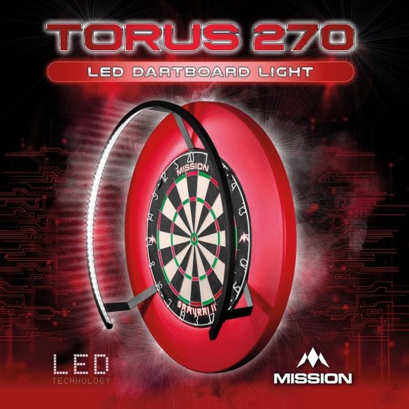 Mission Torus 270, árnyék mentes világítás darts táblához