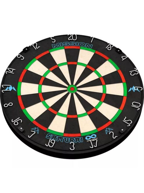 DARTS BOARD, SISAL, MISSION SAMURAI INFINITY, COMPETITION QUALITY, LIVE DART