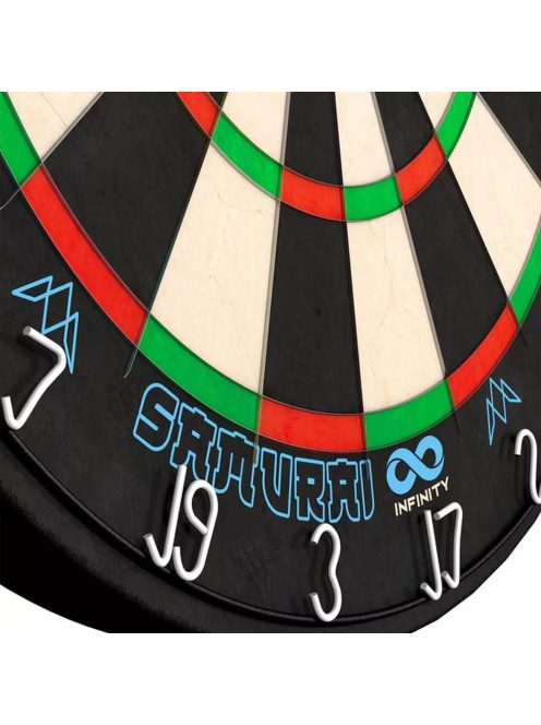 DARTS BOARD, SISAL, MISSION SAMURAI INFINITY, COMPETITION QUALITY, LIVE DART