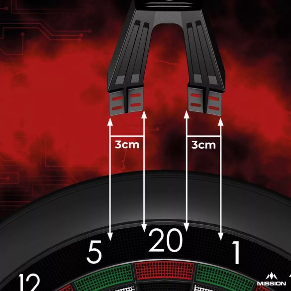 DARTS VILÁGÍTÁS MISSION TORUS ST ELEKTROMOS DARTS TÁBLÁKHOZ, USB CSATLAKOZÓVAL