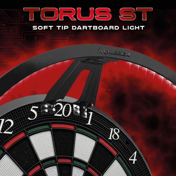 DARTS VILÁGÍTÁS MISSION TORUS ST ELEKTROMOS DARTS TÁBLÁKHOZ, USB CSATLAKOZÓVAL