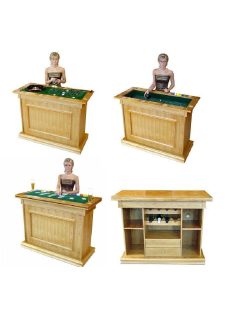   roulette, poker, dice, chess and bar table (multi-functional gaming table)