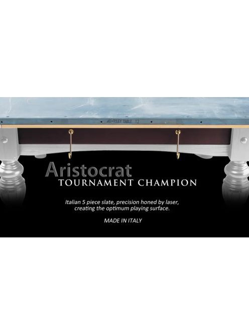 RILEY ARISTOCRAT TOURNAMENT CHAMPION SNOOKER ASZTAL STEEL BLOCK CUSHIONS MAHOGANY 12'