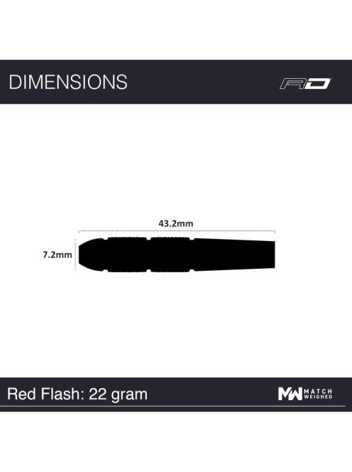 Dart szett Red Dragon steel Red Flash 80% wolfram, 22g