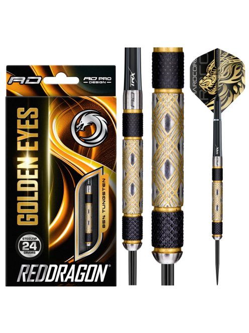 Red Dragon Golden Eye steel darts 24g 85% 