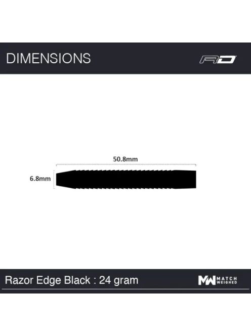 Dart szett Red Dragon steel Razor Edge Black 24g