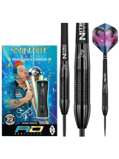   Dart szett Red Dragon steel Peter Wright Snakebite 3 Black 22g, 90% wolfram