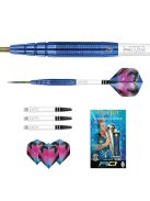 Dart szett steel 22g Peter Wright Snakebite PL15 Blue, 90% Wolfram