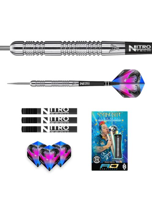 Dart szett Red Dragon steel Peter Wright Snakebite Euro11, 24g, 85% wolfram