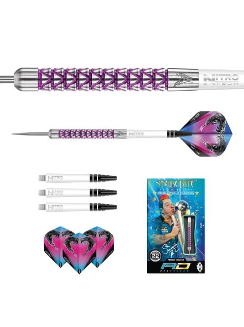 Dart szett Red Dragon steel Peter Wright Vyper 22gramm