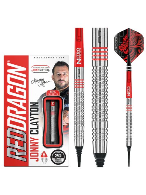 DART SZETT SOFT RED DRAGON JONNY CLAYTON 20G 90% WOLFRAM