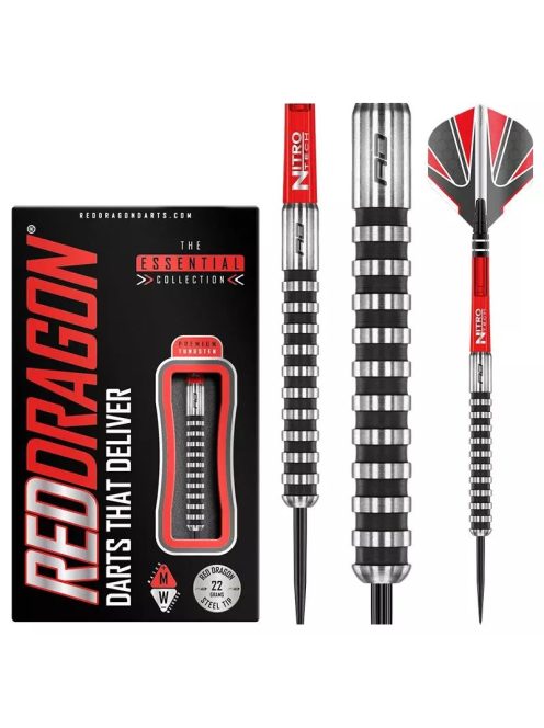 Red Dragon Javelin Black 22gram 85% steel darts