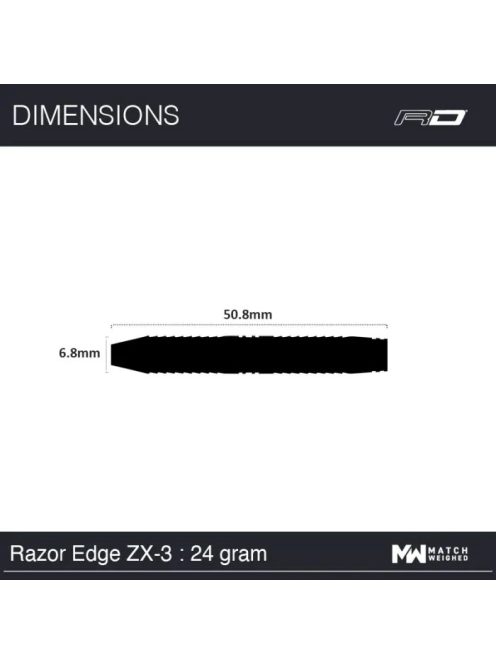 Dart szett Red Dragon Razor Edge ZX-3 24g 85% 