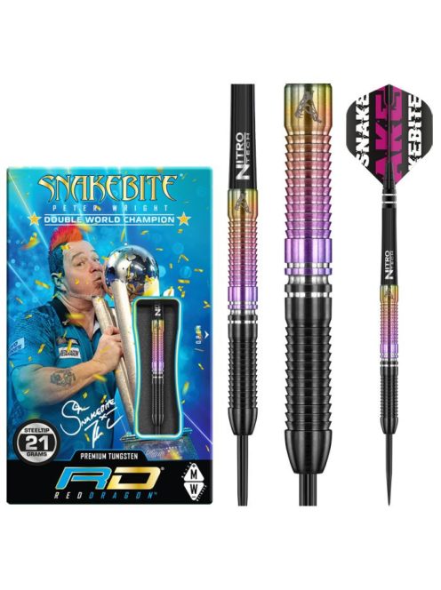 Dart szett Red Dragon steel Peter Wright 21g World Champion 2020, 90% wolfram