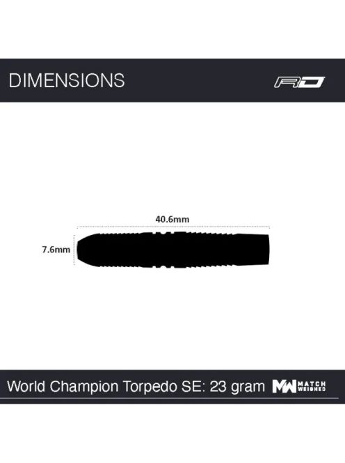 Peter Wright Snakebite World Champion Torpedo SE: 23gramm 90% steel darts