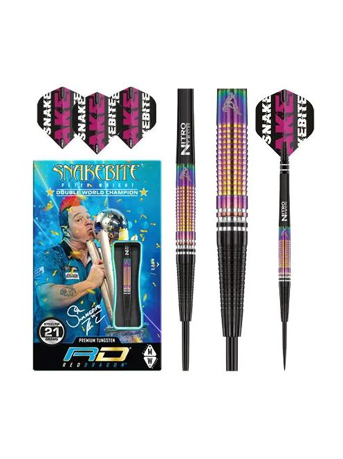 Red Dragon Peter Wright Snakebite World Champion Tapered SE 21gram 90% steel darts