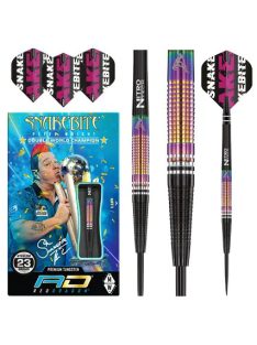   Dart szett Red Dragon steel Peter Wright, Snakebite World Champion Tapered SE 90% wolfram, 23g