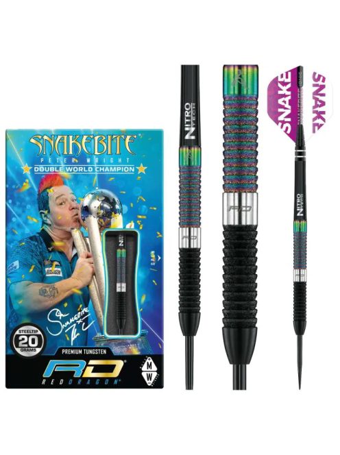 Red Dragon Peter Wright Snakebite World Champion Diamond Fusion SE 20gram 90% steel darts