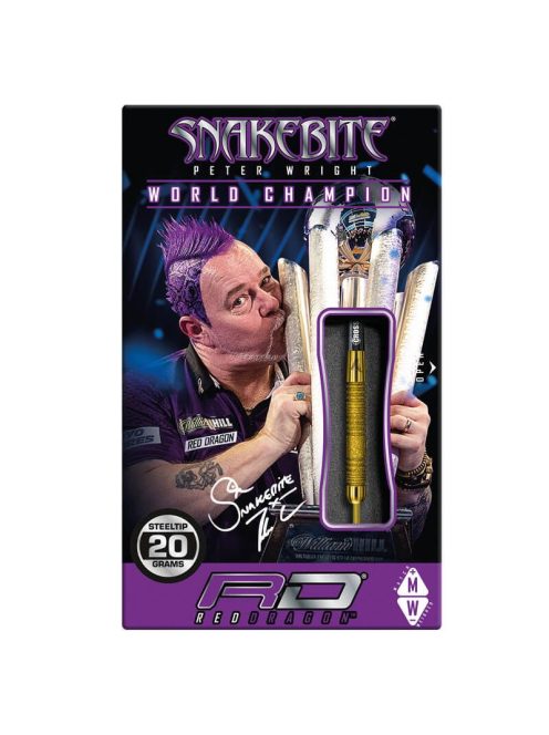 Dart szett Red Dragon steel Peter Wright Euro11 Element Gold PC 20g, 90% wolfram