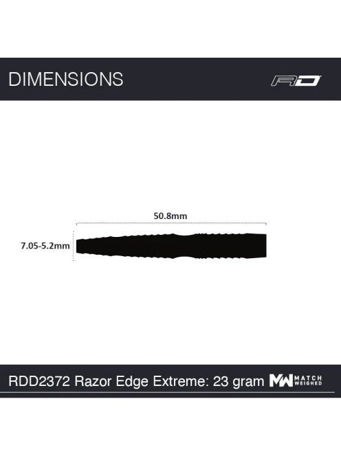 Dart szett Red Dragon steel Razor Edge Extreme, 23g, 90% 