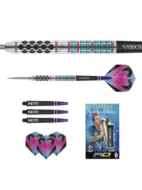 DART SZETT Red Dragon STEEL  Peter Wright Supa-Venom 2022, 21g, 90% 