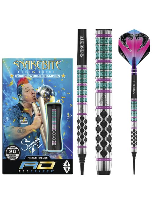 DART SZETT Red Dragon SOFT PETER WRIGHT SUPA-VENOM 2022 20G 90% WOLFRAM