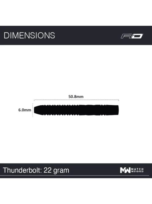 DART SZETT Red Dragon STEEL Thunderbolt 2022 steel 22g, 90% 