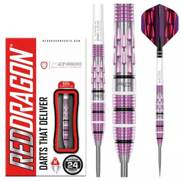 DART SZETT STEEL RED DRAGON ARTURA SHOCKING PINK, 24G 90%