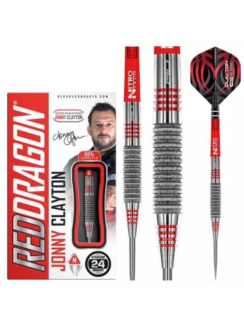 DART SZETT STEEL RED DRAGON JONNY CLAYTON ELEMENT, 24G 90%