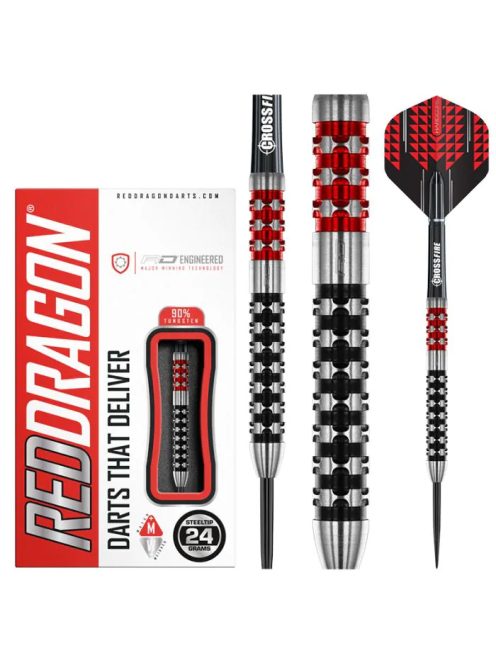 DART SZETT STEEL RED DRAGON CROSSFIRE 24G 90%