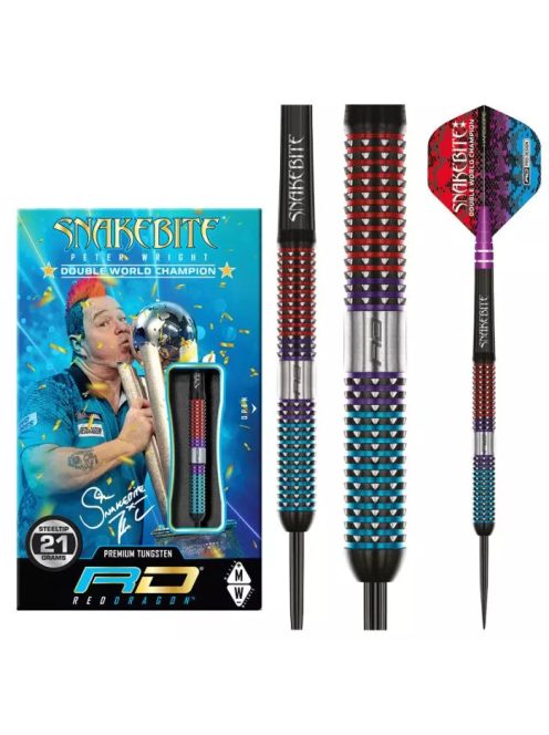 DART SZETT STEEL RED DRAGON PETER WRIGHT SPIRIT, 21G 90%