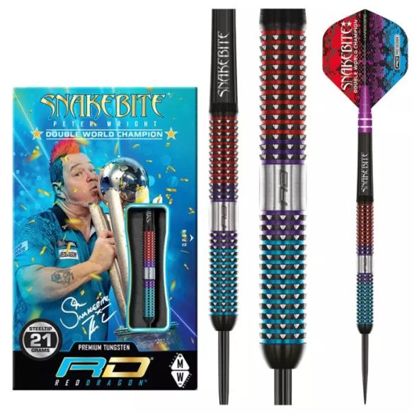 DART SZETT STEEL RED DRAGON PETER WRIGHT SPIRIT, 21G 90%